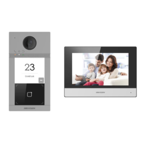 Hikvision DS-KIS604-S(C) — Kit interphone vidéo IP complet pour villa/maison